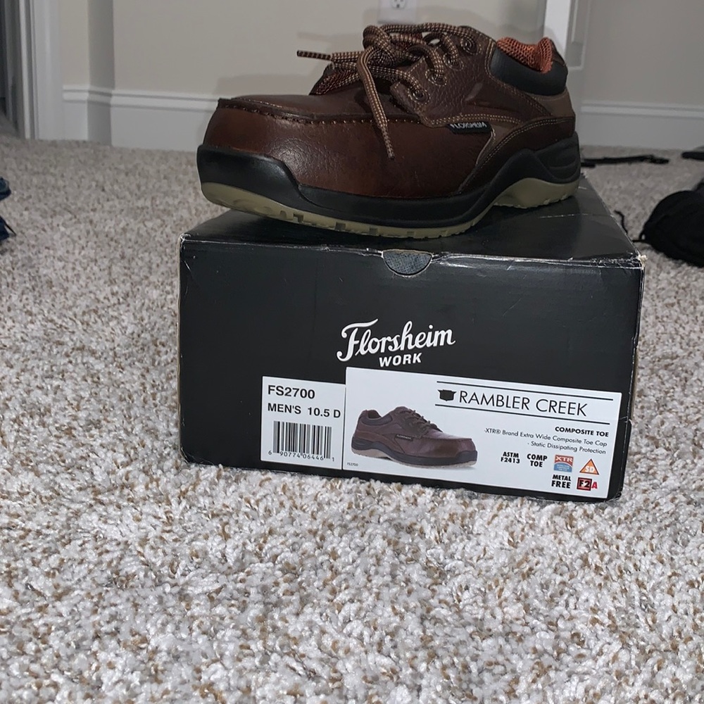 Men Oxford Composite Toe - Work Shoe - Extra Wide